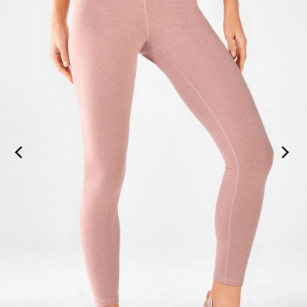 High-Waisted Heathered 7/8 Leggings